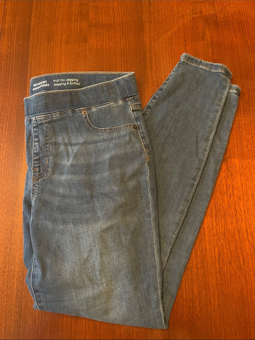 Amazon Essentials Women's Pull-On Jegging - Dark Blue Wash - Size 14 LONG